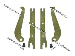 Планки Лада 2101 распорные задних тормозных колодок 2+2 с рычагами 2101-3507034/35/36/37 - фото