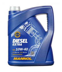 Масло моторное полусинтетическое MANNOL Diesel Extra 10W-40 CH-4/SL 5 литров - фото