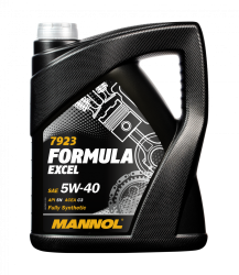 Масло моторное синтетическое MANNOL 7923 Formula Excel 5W-40 API SN 5 литров - фото