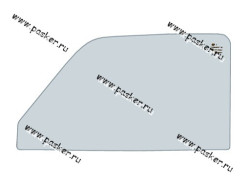 Стекло Нива 21213 передней двери 820х438 21213-6103210 КМК GLASS опускное правое/левое - фото